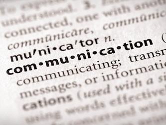 word communication written in dictionary definition